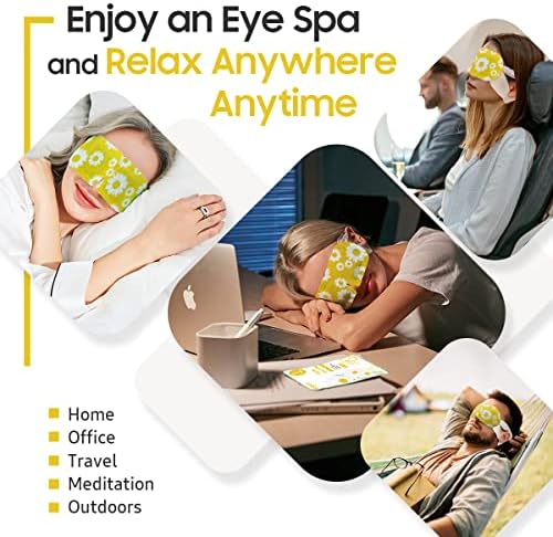 BeHoomi 20 Packs Steam Eye Mask, Heated Eye Mask Warm Compress - Image 6