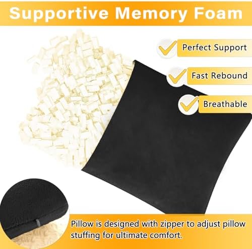 1 MIDDLE ONE 2 Pack Small Pillow, Memory Foam Mini Pillow 11 X 7 Inches - Image 2