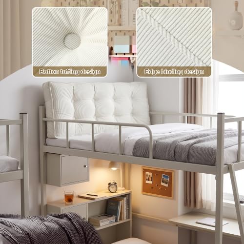 College Twin Headboard Pillow XL Bolster Cushion - Image 3