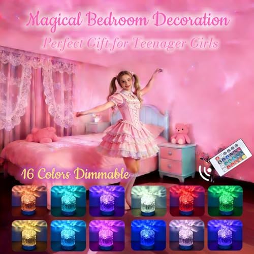 Cordless Northern Aurora Borealis Light Projector for Bedroom-Water Ripple Ocean Wave Projector Light-Shower Lamp-Teen Girl Gifts Trendy Stuff-Shower Mood Light-Bathroom Night Light-Ambient Lighting - Image 3