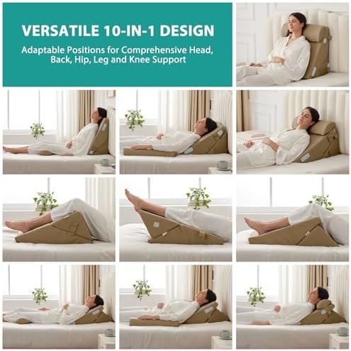 Bedluxe Wedge Pillow Set for After Surgery, Orthopedic Bed Wedge - Image 2