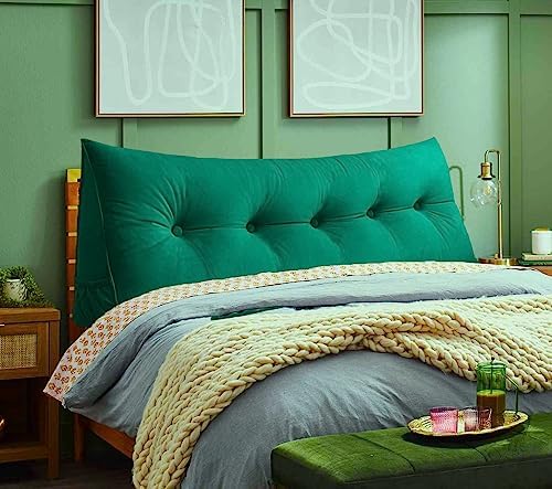 Peachwell Handmade Headboard Pillow-Queen Wedge Triangular Bed Rest Large - Image 2