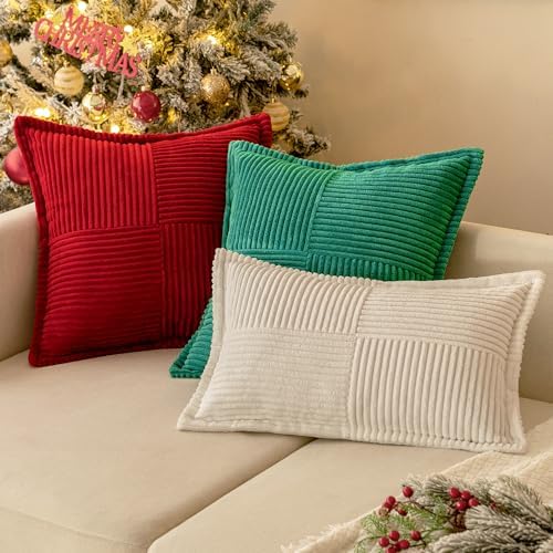 MIULEE Decorative Euro Sham Throw Pillow Covers 24x24 Inch Red 2 Pack - Image 6