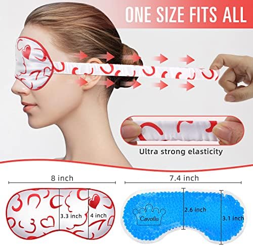 Sleep Mask w/Cooling Gel Eye Mask, Silk Eye Mask - Image 5