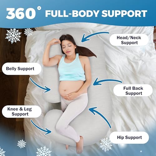 Pregnancy Pillows for Sleeping – 57-Inch Maternity Pillow for Pregnant Women - Image 3