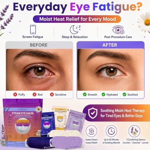 Eye Serenity Steam Eye Mask, Heated Eye Mask Fast Relief - Image 6