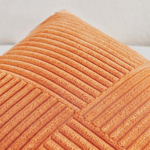 Fancy Homi 2 Packs Orange Lumbar Decorative Throw Pillow Covers 14x22 Inch - Image 4