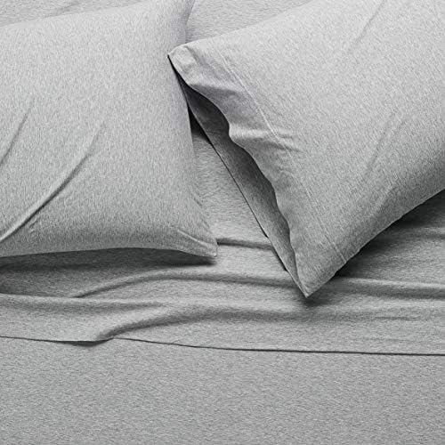 Amazon Basics 4 Piece Bed Sheet Set, 100% Cotton Jersey, Includes Super Soft - Image 4