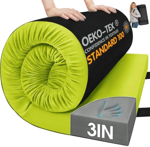 CYMULA Memory Foam Camping Mattress Pad, Sleeping Pad by CYMULA