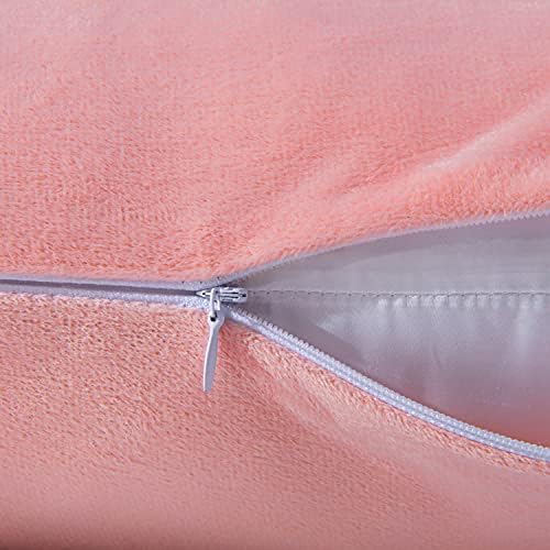 NTBAY Queen Velvet Pillowcases, Light Pink - Image 3