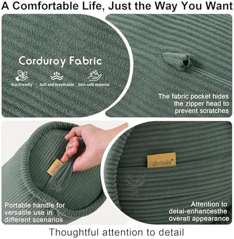 Cuddle Pillow – Corduroy Long Body Pillow - Image 4