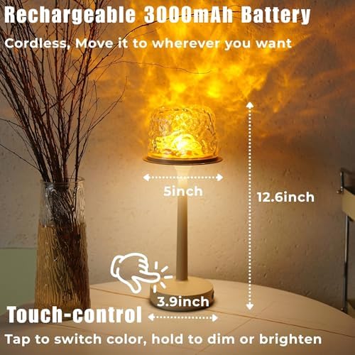 Waterproof Ocean Wave Projector Shower Light, Rechargeable, Remote Control - Image 4