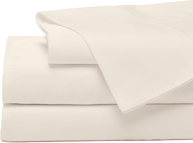 Cozy Earth Luxury Bed Sheet Set - 100% Viscose from Bamboo Fabric, Ultra-Soft & Breathable, Fits Regular & Deep Pocket Mattresses up to 20" - 5 Pieces Split King Sheet Set Oat