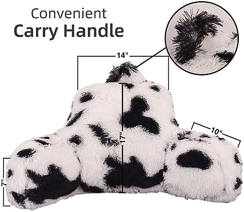 A Nice Night Faux Fur Reading Pillow Bed Wedge Large Adult Children Backrest - Image 2