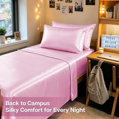MR&HM Satin Pillowcase 2 Pack, King Size 20"x40" - Image 5