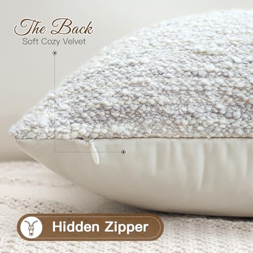 Artscope Throw Pillow Cover 20x20 Inch Set of 2 Super Thick Pillow Cover - Image 5