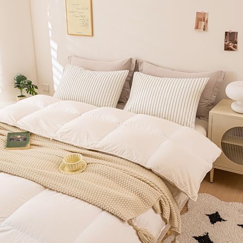 ECOCOTT Striped Pillowcases King Size 2 Pack, 100% Washed Cotton Pillow Cases - Image 5