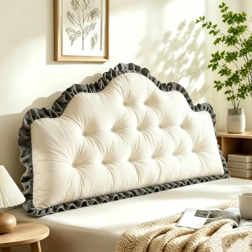 College Dorm Bed Bolster Pillow Long Reading Rectangular Headboard Pillow by Unknown