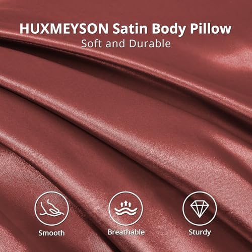 HUXMEYSON Body Pillow with Satin Pillowcase, Body Pillow - Image 3