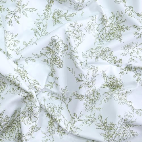 Feather & Stitch 100% Cotton Sateen 500 TC Twin Size Bed Sheet Set - Image 5