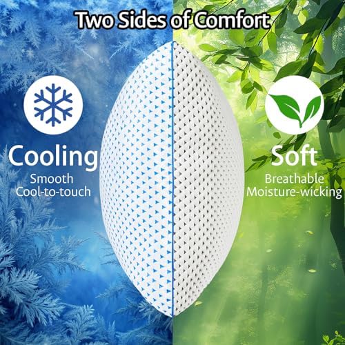 Adjustable Cooling Gel Memory Foam Pillow Queen Size - Image 4