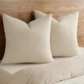 PHF Cotton Waffle Euro Shams 26" x 26", No Insert by PHF