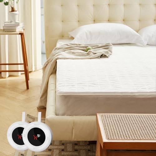 Templewet Heated Mattress Pad Queen Size, Bed Warmer Pad, Machine Washable by Templewet