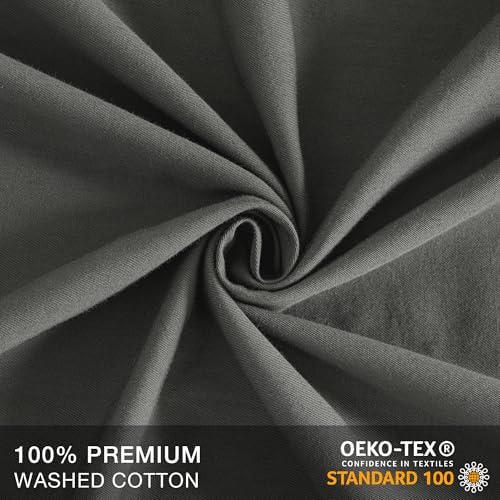 JELLYMONI 100% Washed Cotton Pillowcases, Envelope Closure 2-Pack - Image 3