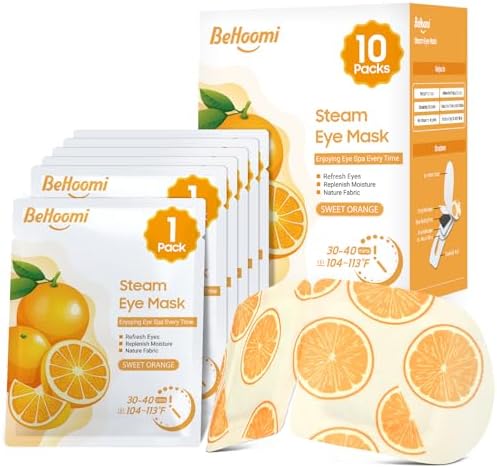BeHoomi Steam Eye Mask, Self Heating Disposable SPA Warm Compress by BeHoomi