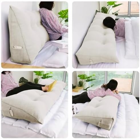WOWMAX Wedge Headboard Pillow Caking Reading Pillow Sitting in Bed - Image 4