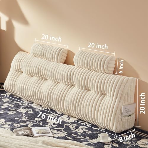 Rycwola Faux Fur Headboard Pillow - Image 2