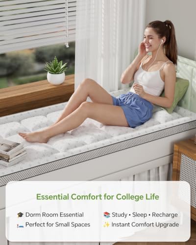 College Dorm Room Essentials Twin XL Mattress Topper - Image 3