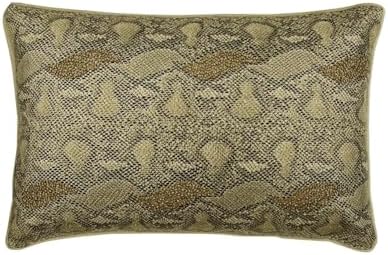 The HomeCentric Gold Pack of 2, Faux Leather Beaded Pattern Bed Pillow Case by TheHomeCentric