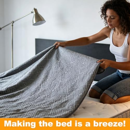 Mattress Lifter & Bed Maker Tool Set, Acacia Wood Effortless Bed Sheet Tucking - Image 6