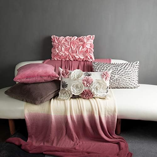 KINGROSE Handmade 3D Flower Soft Home Decorative Throw Pillow Case Rectangle - Image 6