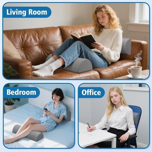 Knee Pillow for Side Sleepers, Leg Pillow for Back & Sciatica Pain - Image 4