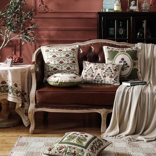 ISAENNE Elegant French Linen Throw Pillow Cover - Image 4