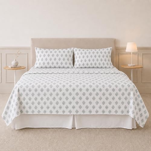 Modern Threads Printed 3-Piece Extra Soft Bedding Sheets & Pillowcase Set - Image 2