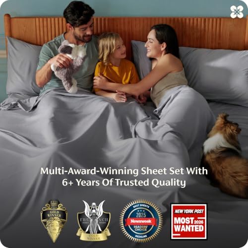 Bedsure PureWoven 100% Rayon Derived from Bamboo, Full Size Sheets - Image 3