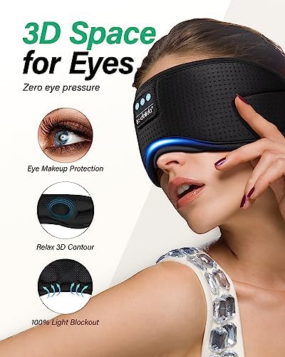 LC-dolida Sleep Headphones, Sleep Mask - Image 2