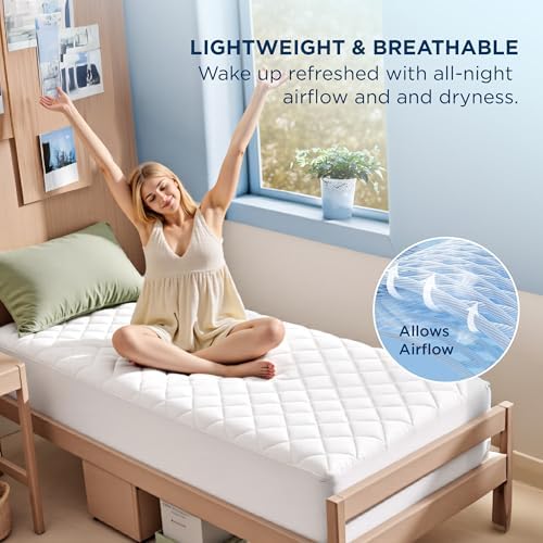 Bedsure Twin XL Mattress Protector, Quilted Waterproof Mattress Protector - Image 4