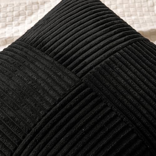 MIULEE Black Decorative Throw Pillow Covers - Image 2
