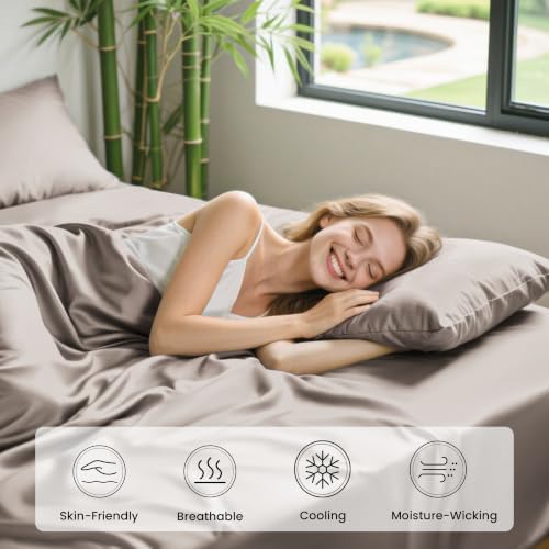 Love's cabin 4 Piece Full Size Sheet Set, 100% Rayon Derived from Bamboo - Image 5