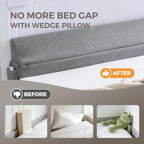 Bed Wedge Gap Filler Full Size, Wedge Pillow - Image 2