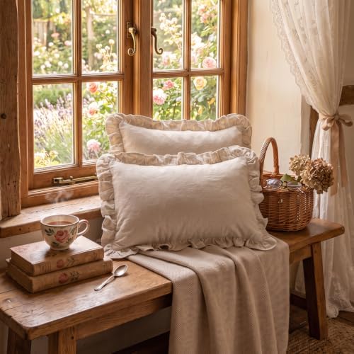 patdrea Vintage Linen Throw Pillow Covers - Image 3