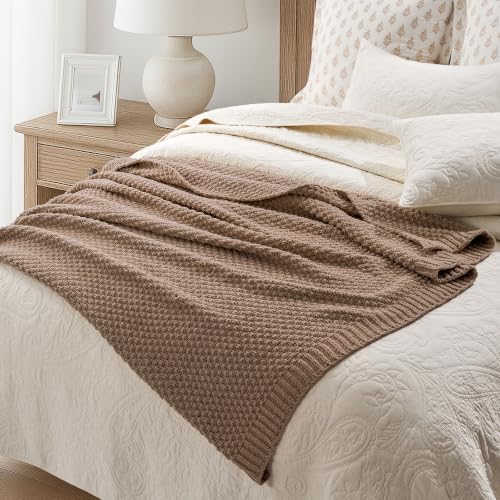 EVERGRACEHOME Chunky Chenille Knit Throw Blanket, 50 x 60 - Image 5