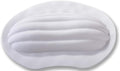 Sfiery Bathtub Pillow, TPE Bath Tub Headrest with Strong Suction Cups, Non Slip,Waterproof for Tub,Head Neck Good Support, White