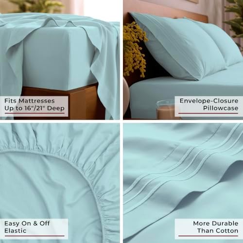 Mellanni Iconic 3-Piece, Ultra Soft Sheet Set | 10M+ Sleepers. Lab-tested: - Image 5