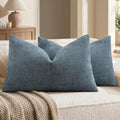 decorUhome Chenille Throw Pillow Covers 12x20 Set of 2 by decorUhome