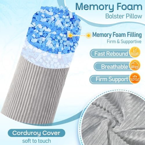1 MIDDLE ONE Body Pillow, Memory Foam Body Pillows - Image 3